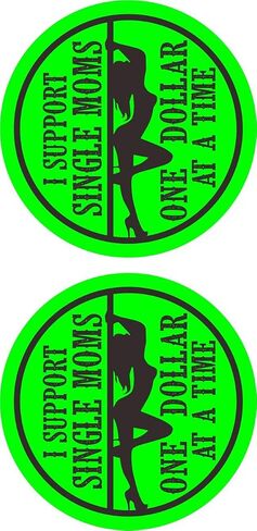2 pcs Support Single Moms Hard Hat Stickers Decals, Adult, Funny, Motorcycle, Construction in Kuwait