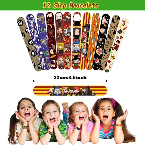 DOEA 100pcs Party Favors Set Birthday Party Supplies Include 12 Bracelets, 12 Keychain, 12 Button Pins, 2 Tattoos,50 Stickers and 12 Gift bags in Kuwait
