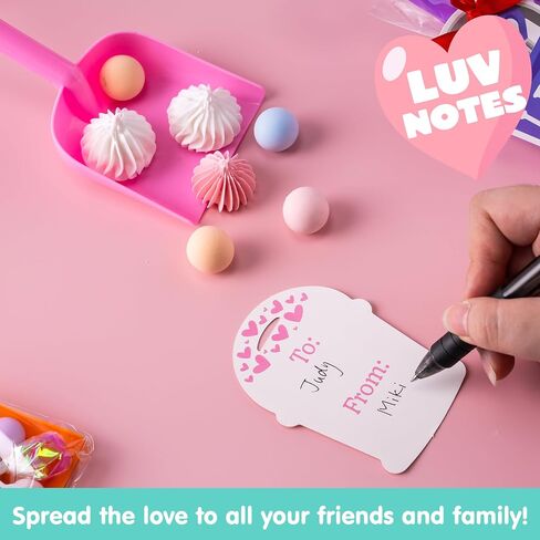 JOYIN 28 PCS Plastic Toy Shovels with I DIG YOU Cards, 28 Candy Bags with Ribbon for Valentine's Party Favors Supplies, Valentine's Toys, Classroom Exchange Prizes Valentine’s Gifts in Saudi Arabia