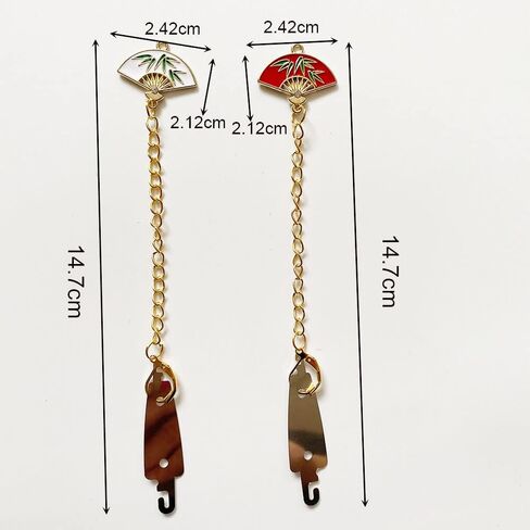 DPXWCCH 2 Pieces Fan Needle Minders for Cross Stitch, Magnetic Needle Nanny with Needle Threader DIY Pendant Decor for Sewing Tools & Accessory in Kuwait