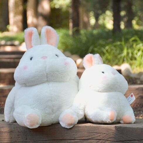 ARELUX لطيف الأرنب أفخم الحيوانات المحشوة وسادة: لينة الأرنب Plushie اللعب الدهون المعانقة أفخم الدمى وقت النوم Kawaii النوم Plushie ديكور المنزل الهدايا للفتيات الفتيان الاطفال صديق عيد ميلاد عيد الميلاد 13.7in in Kuwait