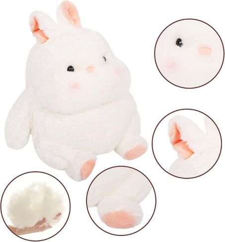 ARELUX لطيف الأرنب أفخم الحيوانات المحشوة وسادة: لينة الأرنب Plushie اللعب الدهون المعانقة أفخم الدمى وقت النوم Kawaii النوم Plushie ديكور المنزل الهدايا للفتيات الفتيان الاطفال صديق عيد ميلاد عيد الميلاد 13.7in in Kuwait