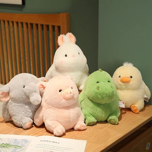 ARELUX لطيف الأرنب أفخم الحيوانات المحشوة وسادة: لينة الأرنب Plushie اللعب الدهون المعانقة أفخم الدمى وقت النوم Kawaii النوم Plushie ديكور المنزل الهدايا للفتيات الفتيان الاطفال صديق عيد ميلاد عيد الميلاد 13.7in in Kuwait