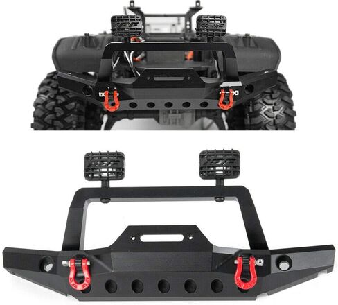 مصد أمامي معدني مع 2 مصباح ليد لشاحنة 1/10 RC الزاحف TRX-4 Sport TF2 in Kuwait
