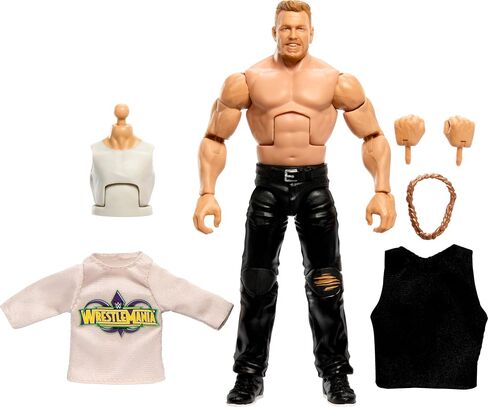 Mattel WWE Elite Action Figure Wrestlemania with Accessory and Nicholas Build-A-Figure Parts, Posable Collectible WWE Fans in Saudi Arabia