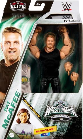 Mattel WWE Elite Action Figure Wrestlemania with Accessory and Nicholas Build-A-Figure Parts, Posable Collectible WWE Fans in Saudi Arabia