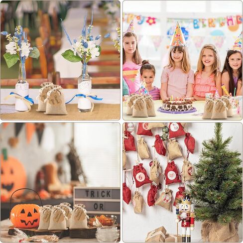 25pcs Burlap Gift Bags. Small Drawstring Gift Bags Jewelry Bags. Reusable Burlap Bags for Birthday, Party, Wedding Favors, Christmas, Art and DIY Craft. (4x6) in Kuwait