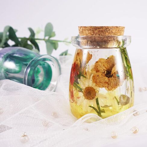 قوالب برطمانات الراتنج من لوكسوين، قالب برطمانات سيليكون مع 3 قطع من الفلين، قوالب الراتنج لبرطمانات التخزين المصنوعة يدويًا من الإيبوكسي، زجاجة تخزين، حاوية مجوهرات، ديكور المنزل in Kuwait