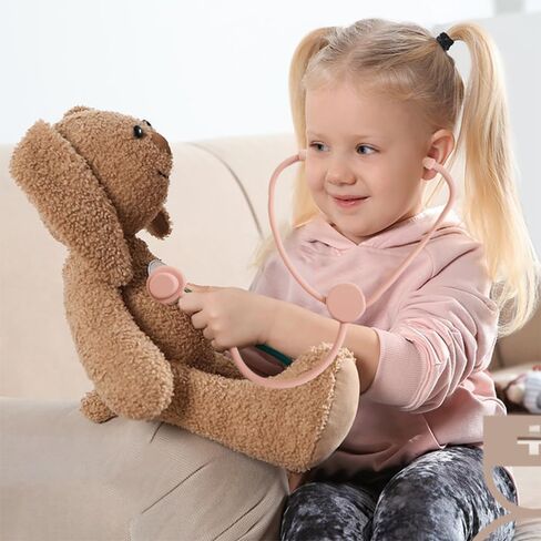 طقم الطبيب الخشبي من إيركيود للأطفال الصغار | مجموعة لعب التظاهر للطبيب مكونة من 9 قطع | مجموعة لعب الأطباء للأطفال مع صندوق تخزين طبي | ألعاب تعليمية للأولاد والبنات من عمر 3 سنوات فما فوق in Kuwait