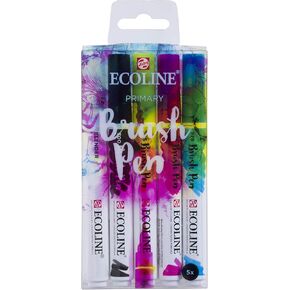 قلم فرشاة إيكو لاين T1150-9900 من تارنس (تالينز اليابان) مجموعة أساسية مكونة من 5 ألوان in Kuwait