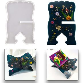 Playing Mold Book Holder Resin Molds, Music Stand Silicone Mould, Book Reading Stand Epoxy Molds for DIY Reading Bookshelf Home Office Decoration Religious Supplies(11.81 X 7.87 Inch) in Kuwait