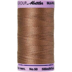 Mettler Silk-Finish Solid Cotton Thread, 547 yd/500m, Walnut in Saudi Arabia