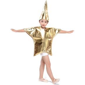 Star Shaped Costume for Kids Hat Cap Christmas Halloween Costume Dress Up Bodysuit Outfits Funny Onesie