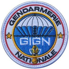 GIGN Gendarmerie National France Embroidery Patch Backer for Hook & Loop Morale Patches Tactical Military Badge in Saudi Arabia