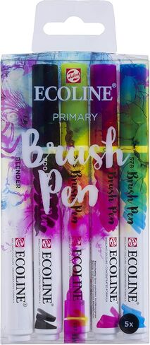 قلم فرشاة إيكو لاين T1150-9900 من تارنس (تالينز اليابان) مجموعة أساسية مكونة من 5 ألوان in Kuwait