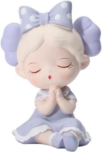 زينة كعكة للبنات الصغيرات باللون الزهري، تمثال من الراتنج بتصميم شخصيات كرتونية لتزيين الكيك وديكور المنزل والحرف اليدوية ومستلزمات حفلات اعياد الميلاد in Kuwait