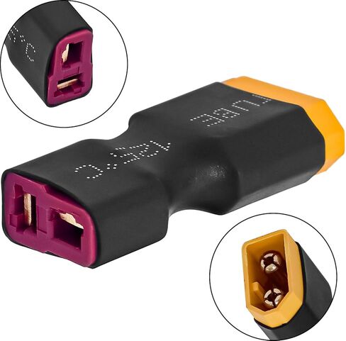 WOAEIUOS T المقابس إلى XT60 محول موصل ذكر أنثى لشاحن بطارية ليبو RC (6 قطعة T التوصيل ذكر إلى XT60 أنثى) in Kuwait