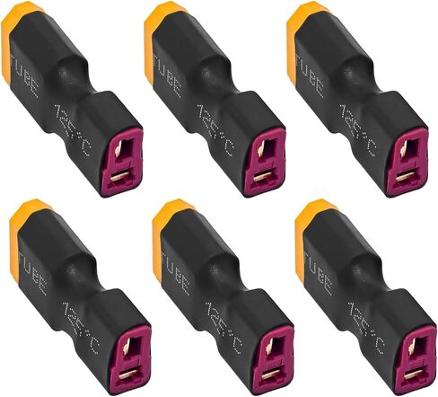 WOAEIUOS T المقابس إلى XT60 محول موصل ذكر أنثى لشاحن بطارية ليبو RC (6 قطعة T التوصيل ذكر إلى XT60 أنثى) in Kuwait