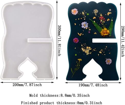 Playing Mold Book Holder Resin Molds, Music Stand Silicone Mould, Book Reading Stand Epoxy Molds for DIY Reading Bookshelf Home Office Decoration Religious Supplies(11.81 X 7.87 Inch) in Kuwait
