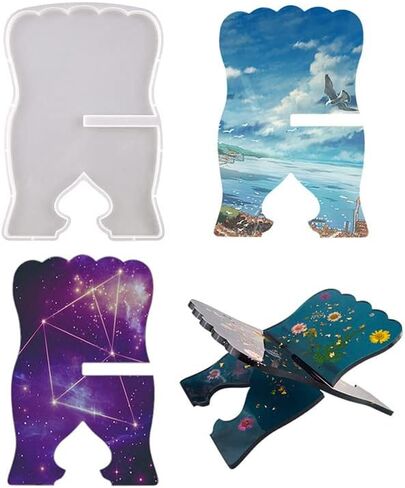 Playing Mold Book Holder Resin Molds, Music Stand Silicone Mould, Book Reading Stand Epoxy Molds for DIY Reading Bookshelf Home Office Decoration Religious Supplies(11.81 X 7.87 Inch) in Kuwait