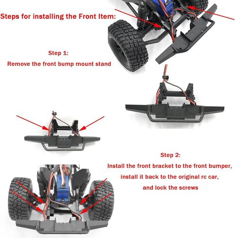 حامل المصد الأمامي والخلفي من سبائك الألومنيوم SWX لترقية الزاحف TRX4M 1/18 RC in Kuwait