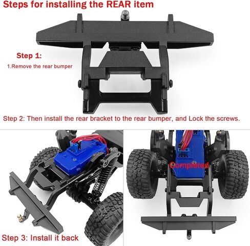 حامل المصد الأمامي والخلفي من سبائك الألومنيوم SWX لترقية الزاحف TRX4M 1/18 RC in Kuwait