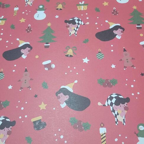 ورقة ورق تغليف عيد الميلاد من فايادا، ورق تغليف الهدايا لعيد الميلاد، 6 أوراق 3 أنماط من ورق تغليف كرافت لحفلات أعياد الميلاد الفاخرة، 20 × 28 بوصة لكل ورقة مطوية in Kuwait