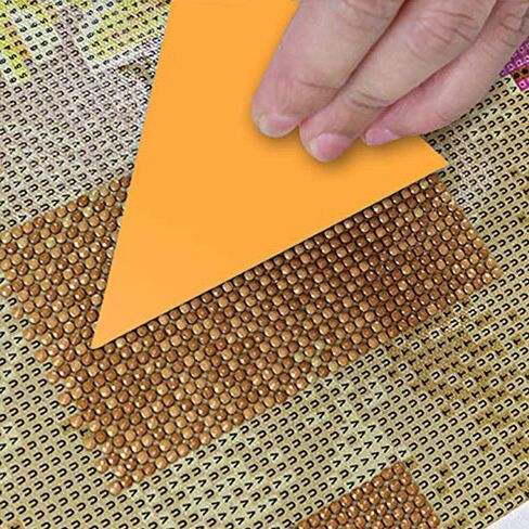 أدوات إصلاح محاذاة اللوحة الماسية، أداة إصلاح اللوحة الماسية 5D DIY أدوات ضبط اللوحة الماسية لمجموعات الطلاء الماسي، قطعتان (أصفر وأبيض) in Kuwait