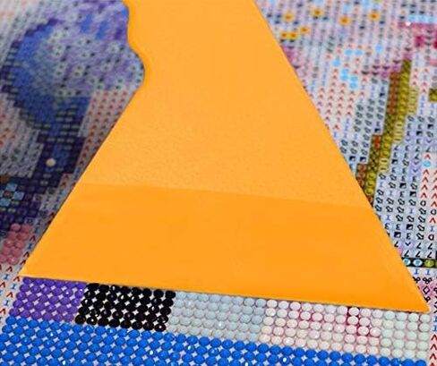 أدوات إصلاح محاذاة اللوحة الماسية، أداة إصلاح اللوحة الماسية 5D DIY أدوات ضبط اللوحة الماسية لمجموعات الطلاء الماسي، قطعتان (أصفر وأبيض) in Kuwait