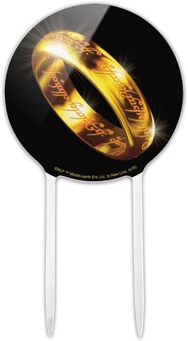 GRAPHICS & MORE Acrylic Lord of The Rings The One Ring Cake Topper Party Decoration for Wedding Anniversary Birthday Graduation in Saudi Arabia