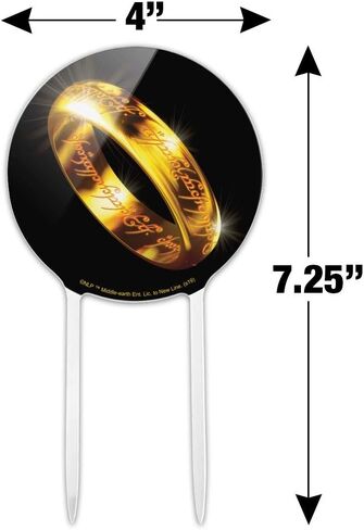 GRAPHICS & MORE Acrylic Lord of The Rings The One Ring Cake Topper Party Decoration for Wedding Anniversary Birthday Graduation in Saudi Arabia