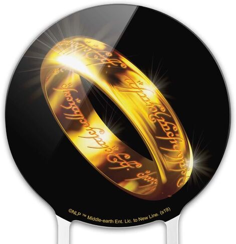 GRAPHICS & MORE Acrylic Lord of The Rings The One Ring Cake Topper Party Decoration for Wedding Anniversary Birthday Graduation in Saudi Arabia