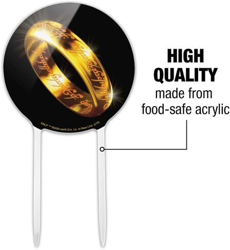 GRAPHICS & MORE Acrylic Lord of The Rings The One Ring Cake Topper Party Decoration for Wedding Anniversary Birthday Graduation in Saudi Arabia