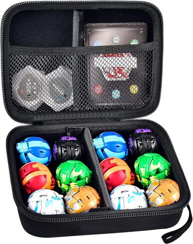 حافظة متوافقة مع مجسمات شخصيات باكوجان القابلة للتجميع، حامل تخزين الالعاب لباكوكورز، بطاقات القدرات والشخصيات، حاوية منظمة لحمل 12 كرة (صندوق فقط) in Kuwait