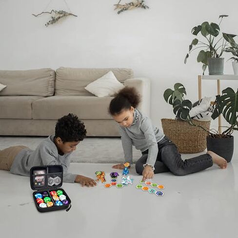 حافظة متوافقة مع مجسمات شخصيات باكوجان القابلة للتجميع، حامل تخزين الالعاب لباكوكورز، بطاقات القدرات والشخصيات، حاوية منظمة لحمل 12 كرة (صندوق فقط) in Kuwait