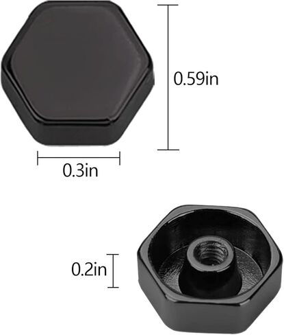 30 قطعة من مسامير جلدية مسامير معدنية الأزرار السداسية مع براغي لحقيبة الظهر الجلدية اكسسوارات الحرف اليدوية in Kuwait