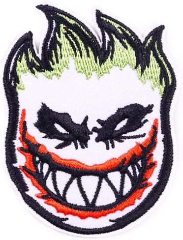 Punk Skull Embroidery Cloth Stickers DIY Adhesive Clothing Kids Patches Ironing Clothes Patches Hot Adhesive Patches Clothes Alien Patches Rock Skull Ironing Parches Accessories in Saudi Arabia