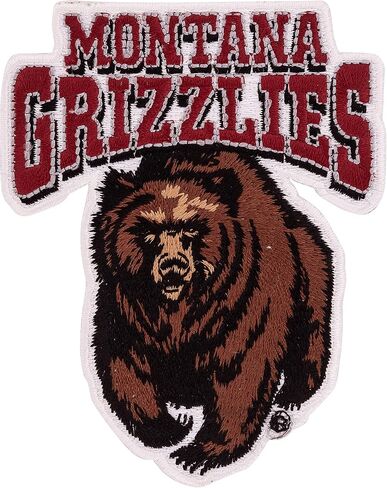 University of Montana Patch Grizzlies UM Griz UMont Embroidered Patches Applique Sew or Iron On Blazer Jacket Bag (Patch - Design A) in Saudi Arabia