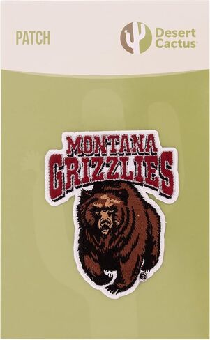 University of Montana Patch Grizzlies UM Griz UMont Embroidered Patches Applique Sew or Iron On Blazer Jacket Bag (Patch - Design A) in Saudi Arabia