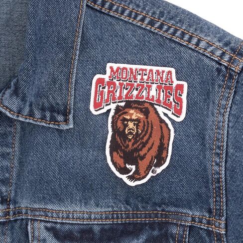 University of Montana Patch Grizzlies UM Griz UMont Embroidered Patches Applique Sew or Iron On Blazer Jacket Bag (Patch - Design A) in Saudi Arabia