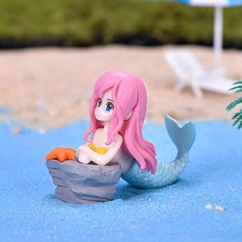 مجسمات مصغرة لحورية البحر، 4 قطع من مجسمات حورية البحر، مجموعة ألعاب على شكل حورية البحر، زينة كعكة عيد الميلاد in Kuwait