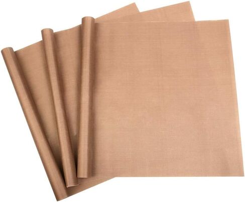MR.R 3 عبوات من ورق تفلون PTFE مقاس 40.64 سم × 50.8 سم لنقل الضغط الحراري، ورق غير لاصق قابل لإعادة الاستخدام ومقاوم للحرارة لآلات الضغط الحراري، السمك 0.11 مم in Saudi Arabia