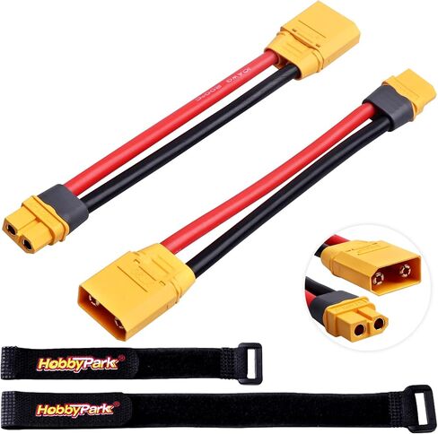 HobbyPark Female XT60 to XT90 Male Adapter with 10AWG Gauge Wire RC Lipo Battery Connectors Converter Adapter in Saudi Arabia