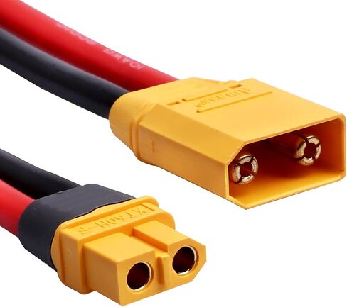 HobbyPark Female XT60 to XT90 Male Adapter with 10AWG Gauge Wire RC Lipo Battery Connectors Converter Adapter in Saudi Arabia