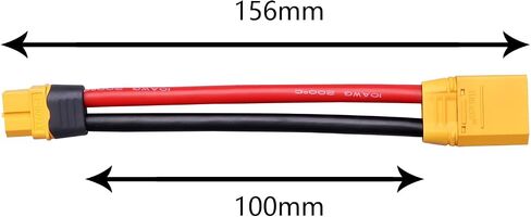 HobbyPark Female XT60 to XT90 Male Adapter with 10AWG Gauge Wire RC Lipo Battery Connectors Converter Adapter in Saudi Arabia