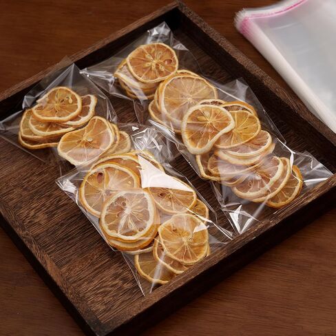 200 Pack Sealing Cellophane Bags - Clear Cookie Bags Resealable, Self Adhesive for Packaging Gifts, Cookies - Candy Bags, Jewelry Bags, Sample Bags - 4X6 Inch in Kuwait