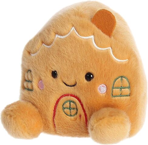 Aurora® Adorable Palm Pals™ Darlene Gingerbread House™ Stuffed Animal - Pocket-Sized Fun - On-The-Go Play - Brown 5 Inches in Saudi Arabia