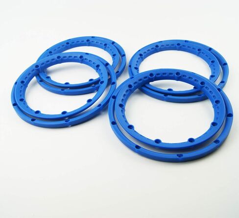 TITRACING Blue Wheel Rim Bead Lock Ring Set fit HPI Rovan Baja 5B SS King Motor in Kuwait