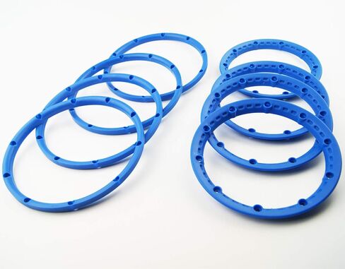 TITRACING Blue Wheel Rim Bead Lock Ring Set fit HPI Rovan Baja 5B SS King Motor in Kuwait
