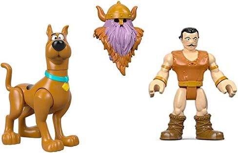 قطع غيار لطقم لعب سفينة الفايكينج سكوبي دو - GBM51 ~ قطع غيار فايكنج وخوذة، وأشكال سكوبي دو in Kuwait